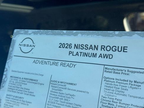 New 2026 Nissan Rogue Platinum image 26