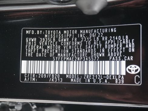 Used 2022 Toyota Corolla LE FWD image 23