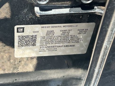 Certified 2019 Chevrolet Malibu LS FWD image 17