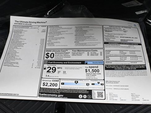 Used 2025 BMW X3 xDrive30i w/ Premium Package image 38