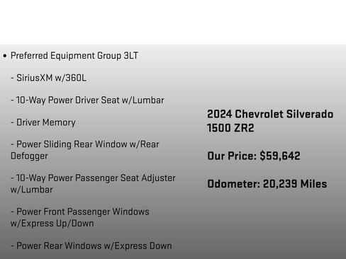 Used 2024 Chevrolet Silverado 1500 ZR2 AWD/4WD image 6