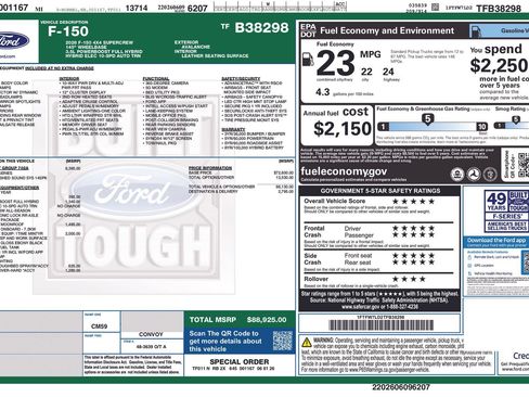New 2026 Ford F150 Platinum w/ Equipment Group 702A High AWD/4WD image 5