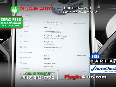 Used 2018 Tesla Model X 75D AWD/4WD image 37