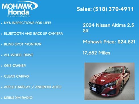 Used 2024 Nissan Altima 2.5 SR AWD/4WD image 7