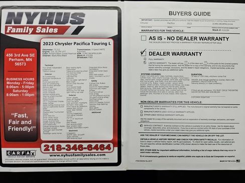 Used 2023 Chrysler Pacifica Touring-L image 59