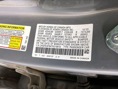 Used 2026 Honda Civic Sport Touring image 16