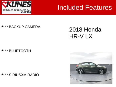 Used 2018 Honda HR-V LX image 2