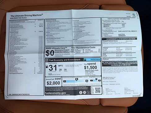 New 2026 BMW 330i Sedan w/ Premium Package RWD image 23