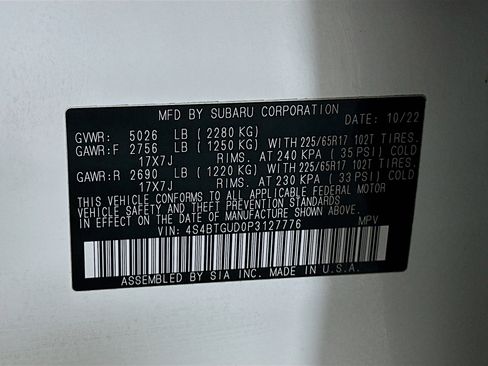 Used 2023 Subaru Outback Wilderness AWD/4WD image 12