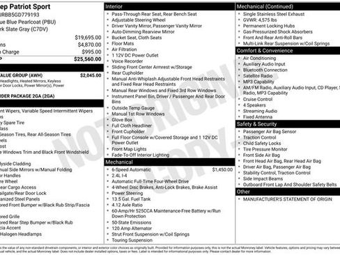 Used 2016 Jeep Patriot Sport w/ Power Value Group image 48