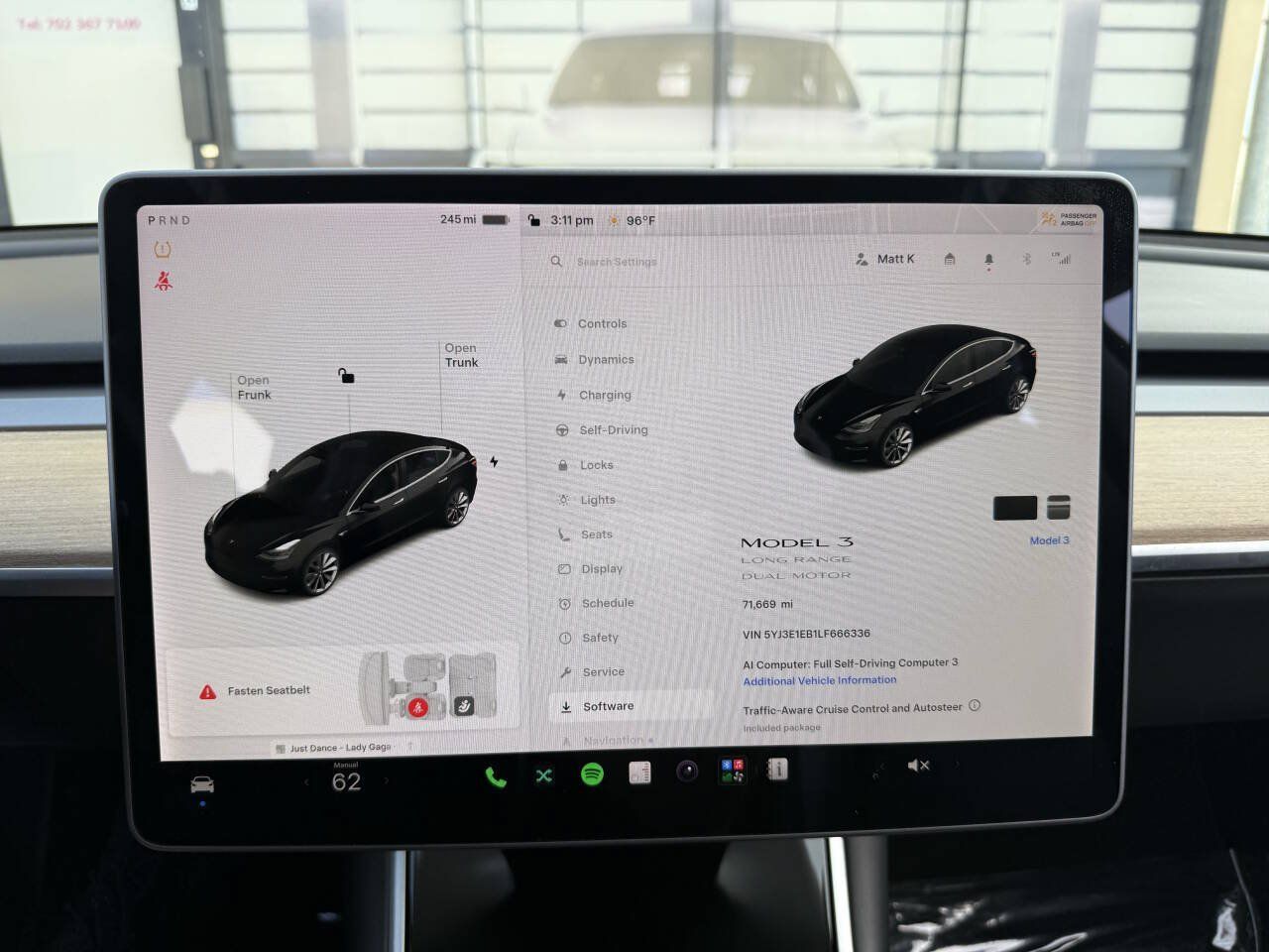 Used 2020 Tesla Model 3 Long Range AWD/4WD image 3