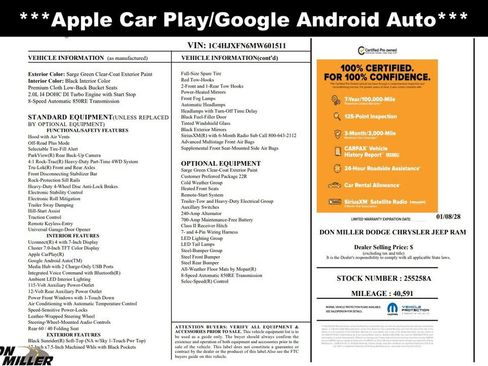 Certified 2021 Jeep Wrangler Unlimited Rubicon w/ Steel Bumper Group image 2