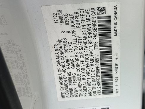 Used 2023 Honda Civic Sport image 34