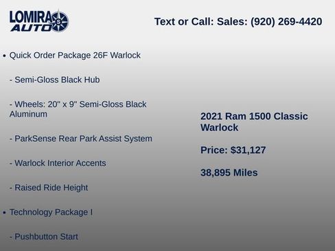 Used 2021 RAM 1500 Warlock AWD/4WD image 8