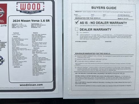 Used 2024 Nissan Versa SR image 36