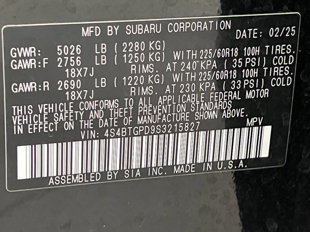 Used 2025 Subaru Outback Touring XT AWD/4WD image 81