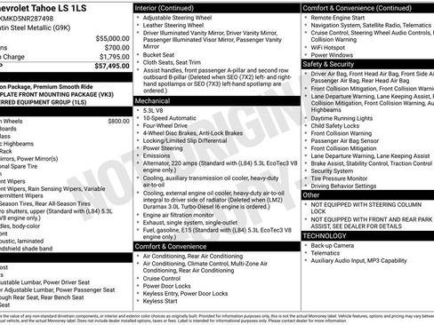 Used 2022 Chevrolet Tahoe LS AWD/4WD image 2