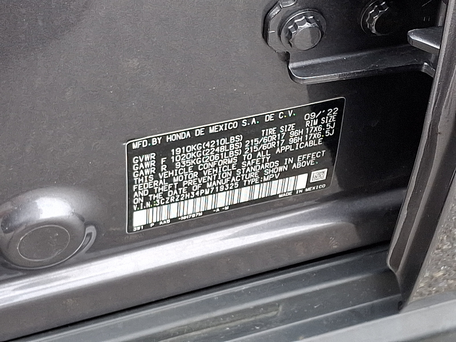 Used 2023 Honda HR-V LX image 27