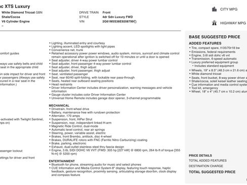 Used 2014 Cadillac XTS Luxury image 2