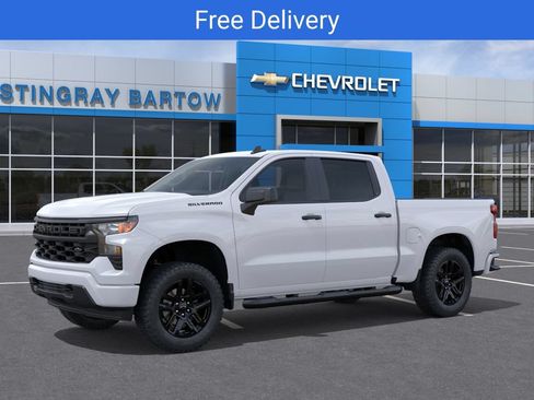 New 2026 Chevrolet Silverado 1500 Custom w/ Turbomax Blackout Package RWD image 2