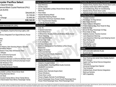New 2026 Chrysler Pacifica Select FWD image 39