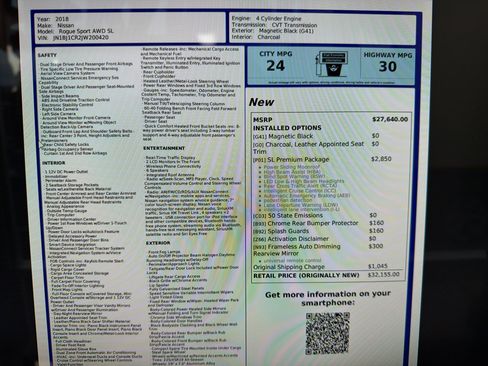 Used 2018 Nissan Rogue Sport SL w/ SL Premium Package image 20