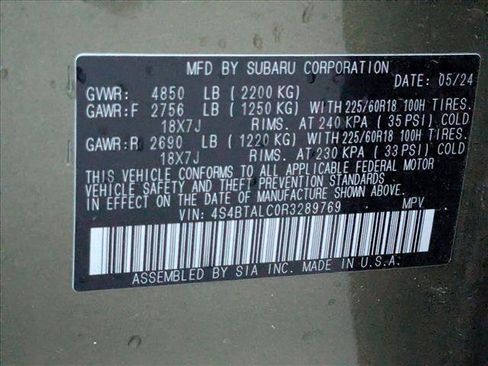 Certified 2024 Subaru Outback Onyx Edition image 28