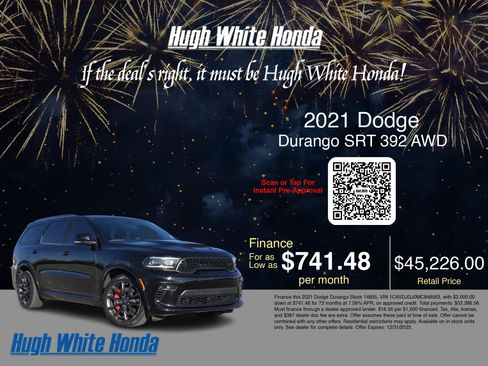 Used 2021 Dodge Durango SRT w/ Premium Interior Group image 3