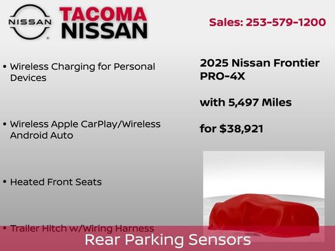 Used 2025 Nissan Frontier PRO-4X w/ Pro Convenience Package image 7