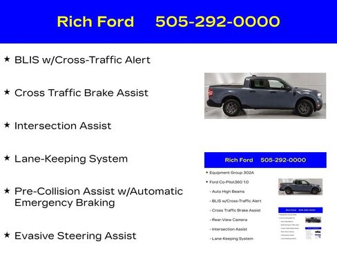 Used 2025 Ford Maverick XLT w/ Equipment Group 302A AWD/4WD image 33