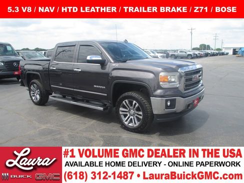 Used 2014 GMC Sierra 1500 SLT w/ SLT Crew Cab Value Package AWD/4WD image 1