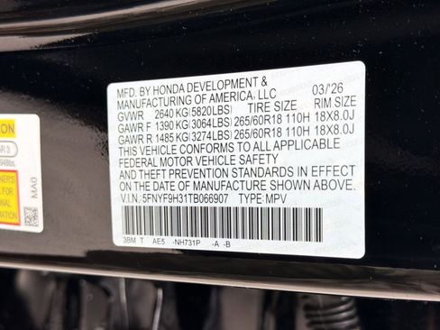New 2026 Honda Passport RTL image 16