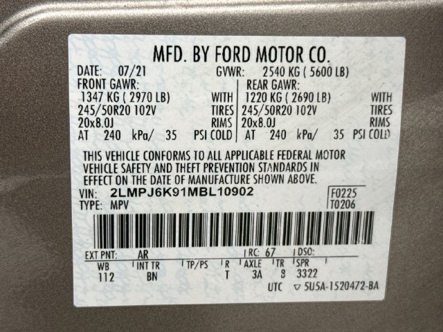 Used 2021 Lincoln Nautilus Reserve FWD image 33