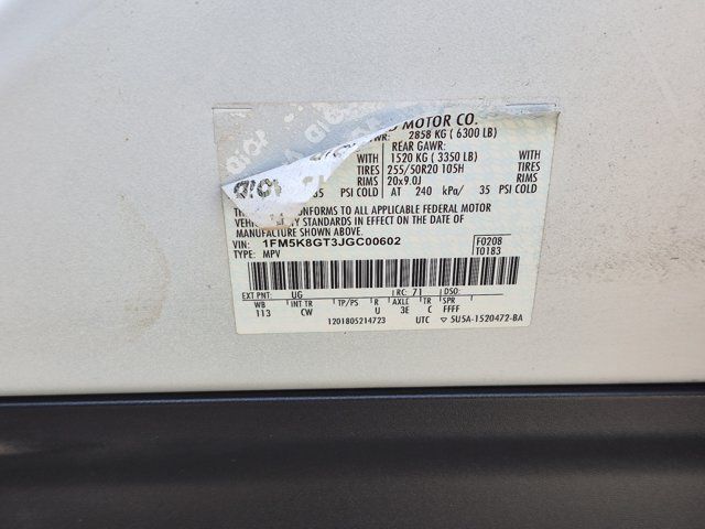 Used 2018 Ford Explorer Sport w/ Equipment Group 401A AWD/4WD image 29
