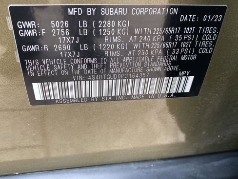 Used 2023 Subaru Outback Wilderness AWD/4WD image 17
