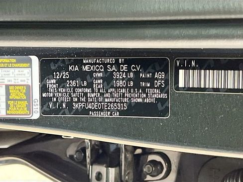 New 2026 Kia K4 EX image 31