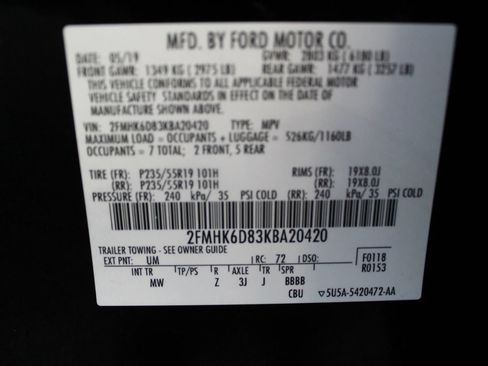 Used 2019 Ford Flex Limited AWD/4WD image 45