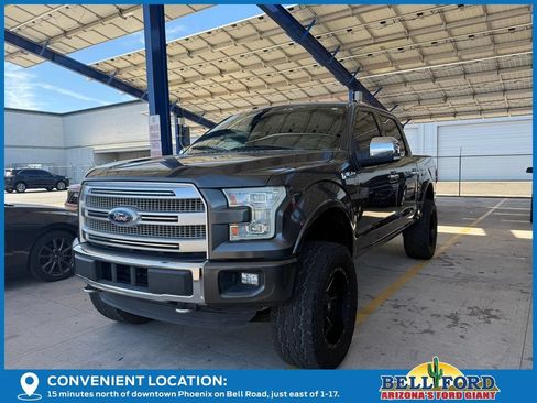 Used 2016 Ford F150 Platinum w/ Max Trailer Tow Package AWD/4WD image 2