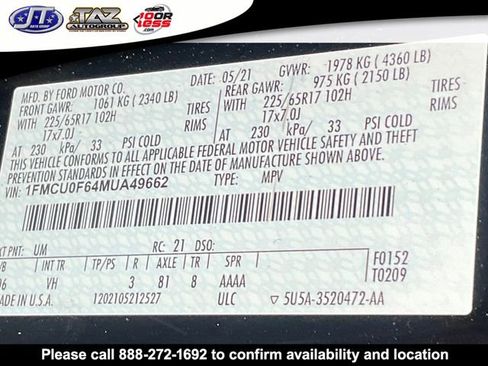 Used 2021 Ford Escape S image 19