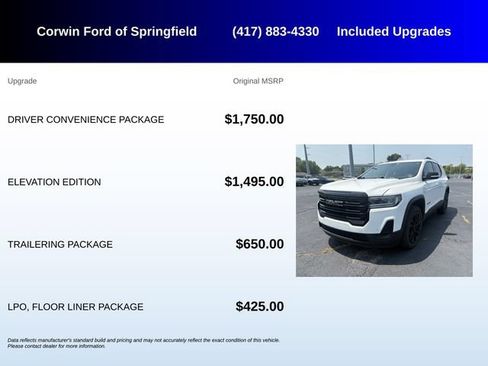 Used 2023 GMC Acadia SLE w/ Driver Convenience Package FWD image 5