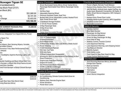 Certified 2024 Volkswagen Tiguan SE w/ Panoramic Sunroof Package FWD image 7