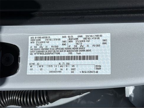 New 2025 Ford F150 XLT w/ Equipment Group 302A MID image 44