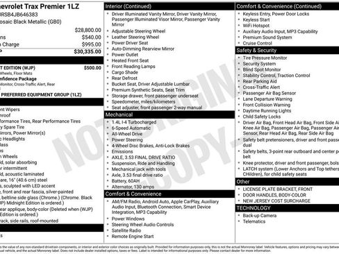 Used 2018 Chevrolet Trax Premier w/ Midnight Edition AWD/4WD image 31