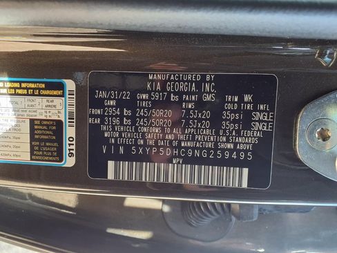 Used 2022 Kia Telluride SX w/ SX Prestige Package AWD/4WD image 14