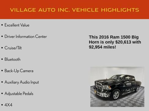 Used 2016 RAM 1500 Big Horn AWD/4WD image 14