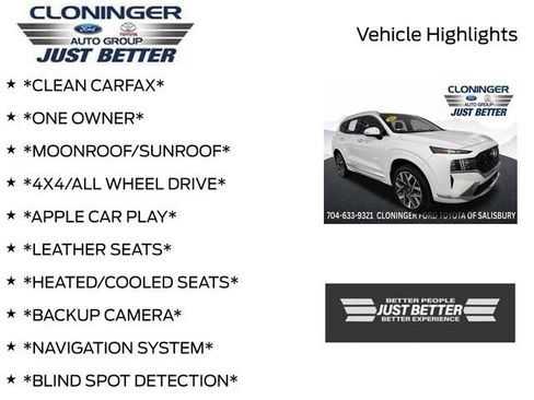 Used 2023 Hyundai Santa Fe Calligraphy AWD/4WD image 3