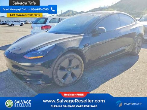 Used 2021 Tesla Model 3 Long Range AWD/4WD image 1