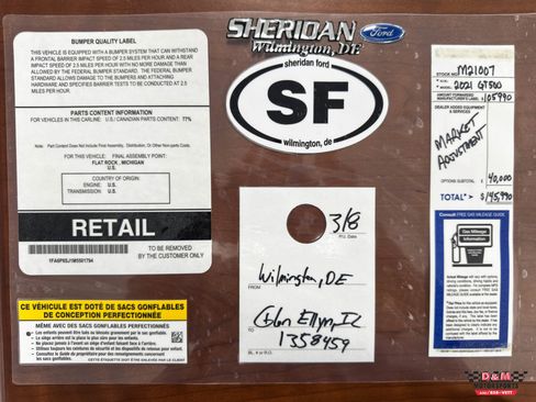 Used 2021 Ford Mustang Shelby GT500 w/ Carbon Fiber Track Pack RWD image 58