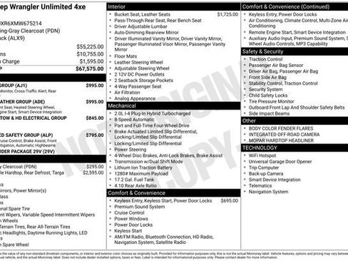 Used 2021 Jeep Wrangler Unlimited Rubicon 4xe w/ Cold Weather Group image 27