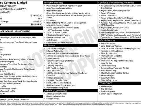 New 2026 Jeep Compass Limited AWD/4WD image 28